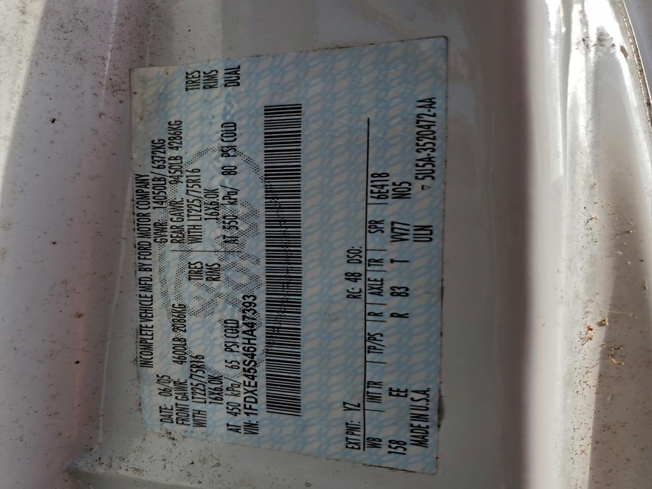 Lot #3296343426 2006 FORD ECONOLINE