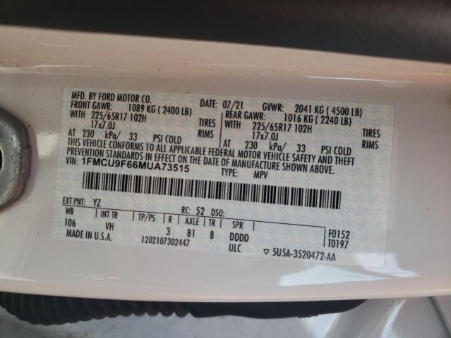 2021 FORD ESCAPE S #3308264186