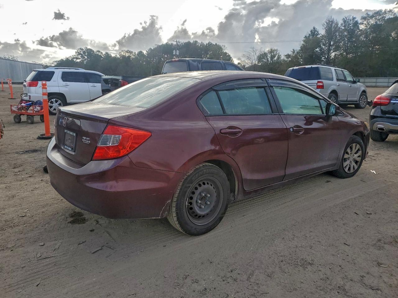 Lot #3296908833 2012 HONDA CIVIC LX