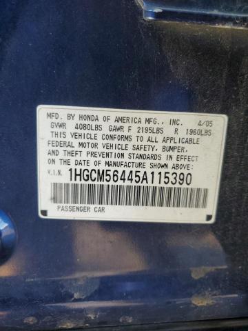 2005 HONDA ACCORD LX #3304580464