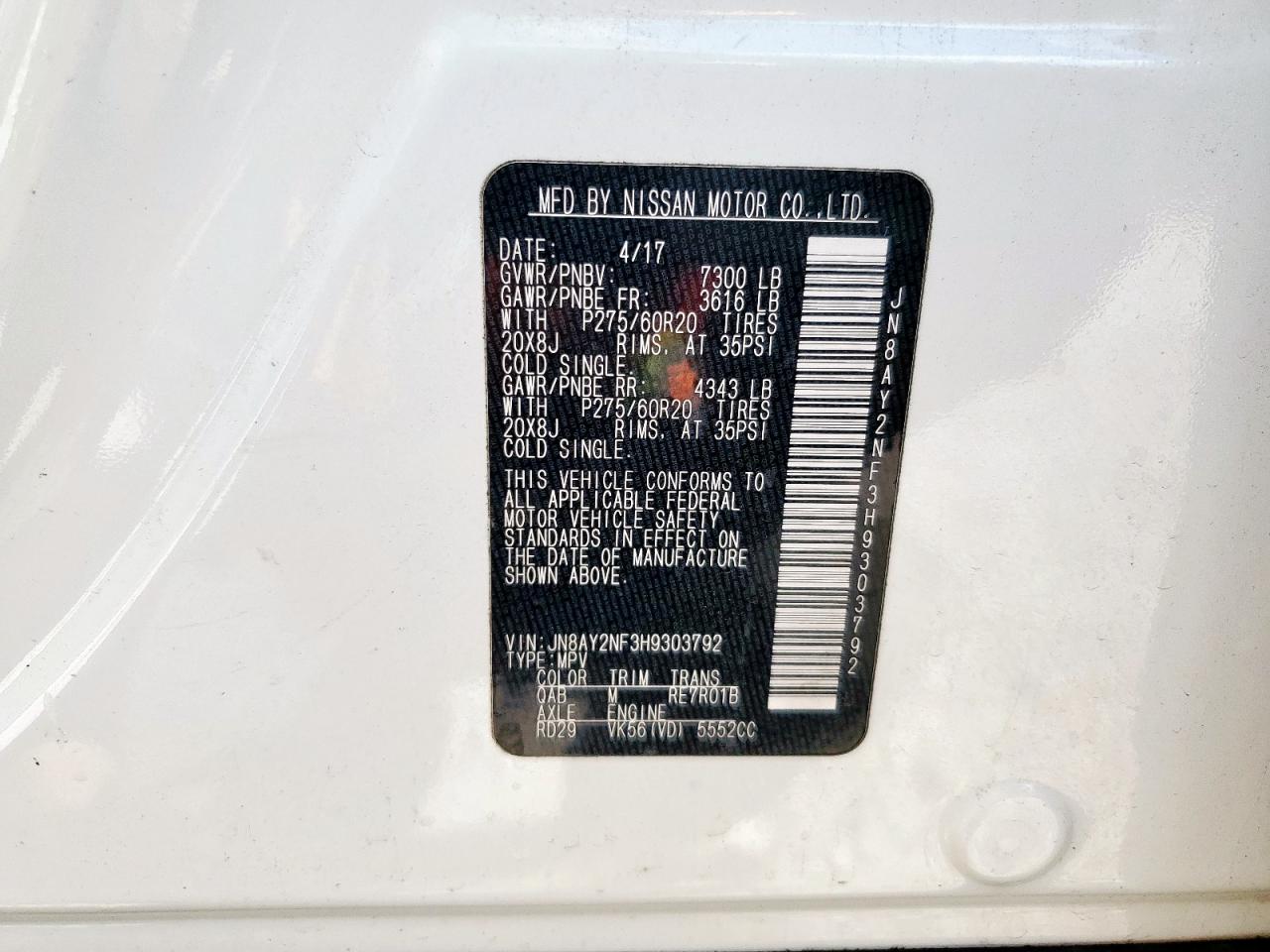 NISSAN ARMADA PLATINUM