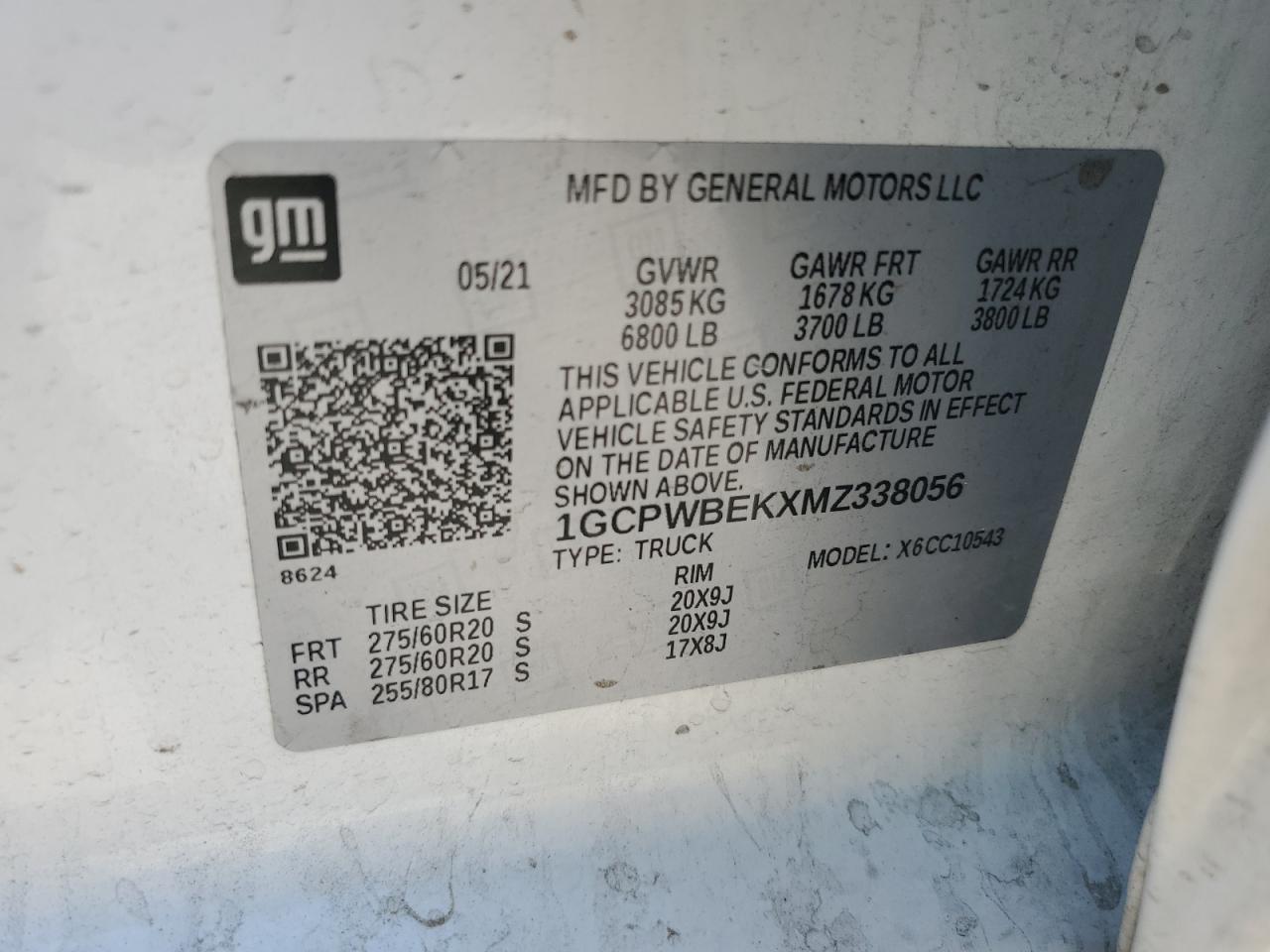 Lot #3309649944 2021 CHEVROLET SILVERADO