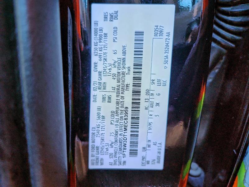 2021 FORD F350 SUPER #3297860808