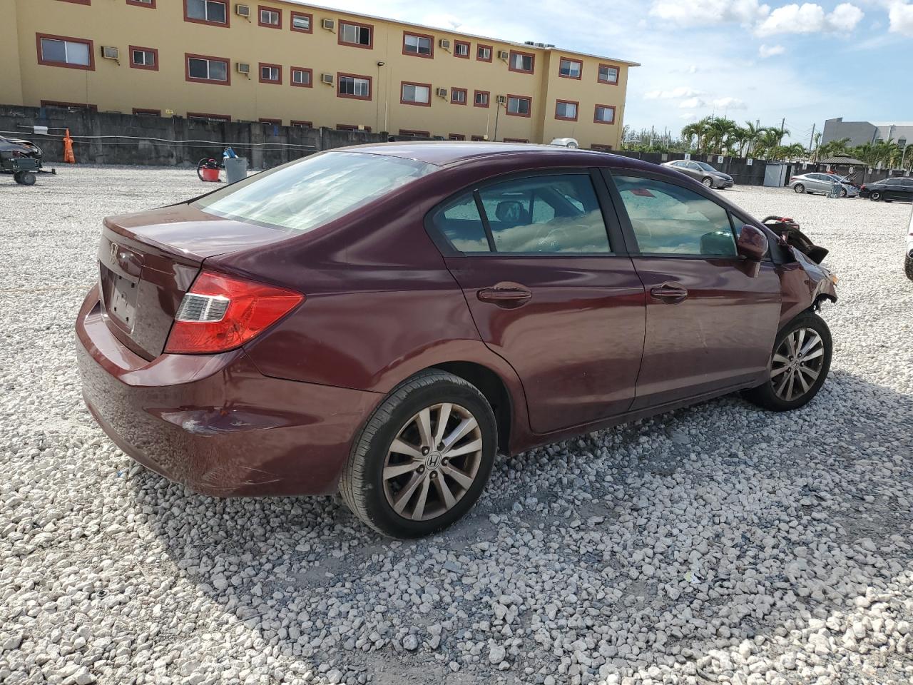 Lot #3309352983 2012 HONDA CIVIC EX