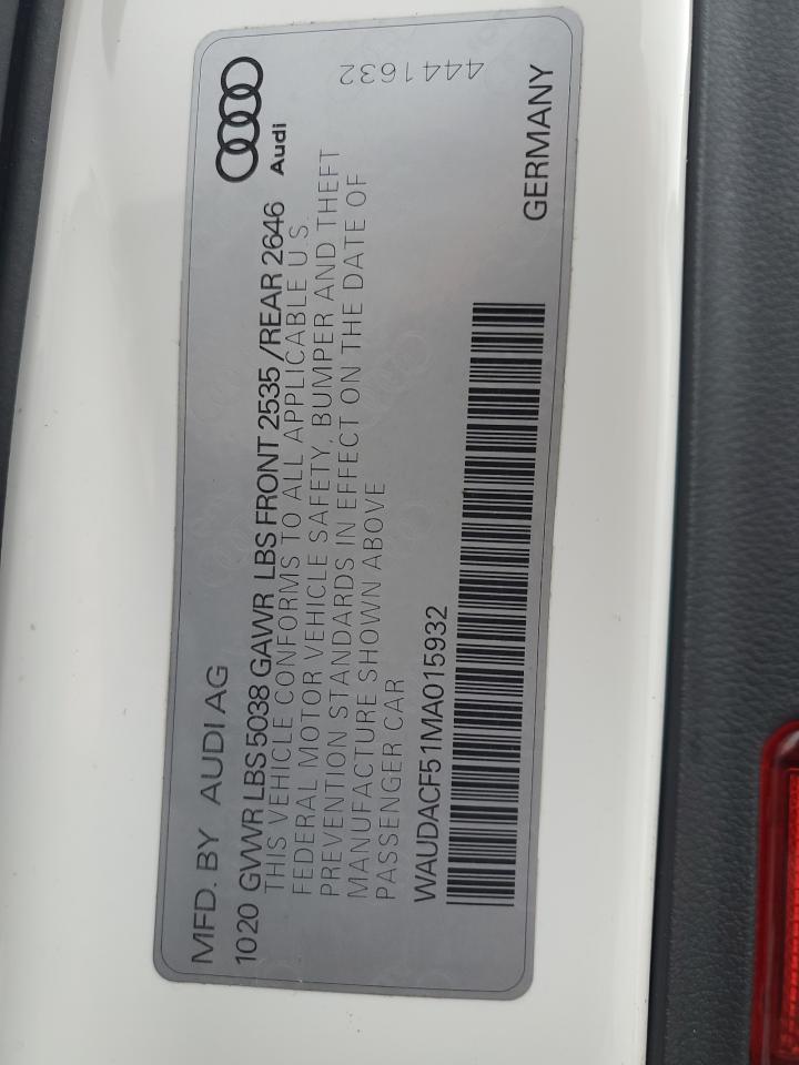 Lot #3301710367 2021 AUDI A5 SLINE PRM