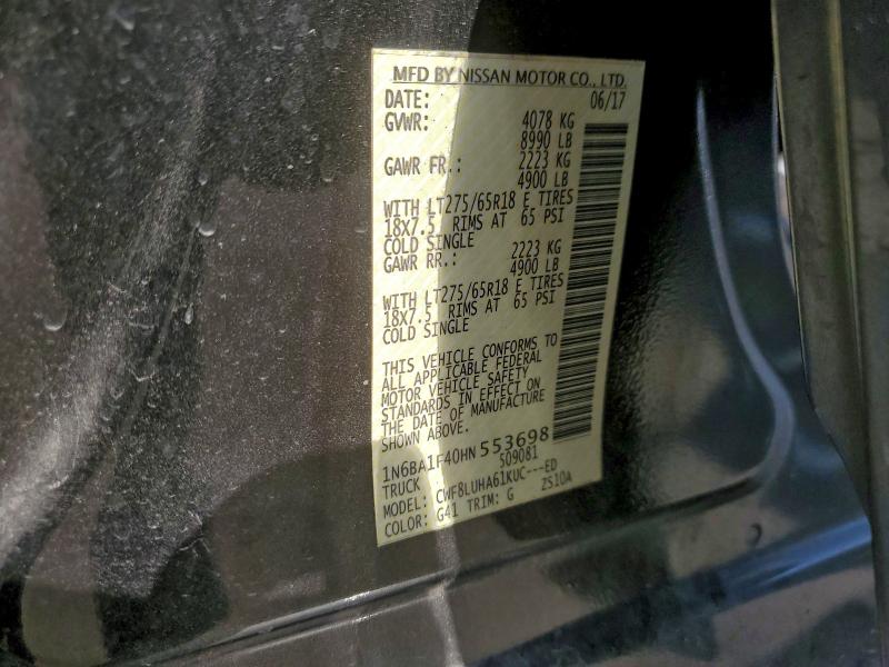 2017 NISSAN TITAN XD S #3305726731