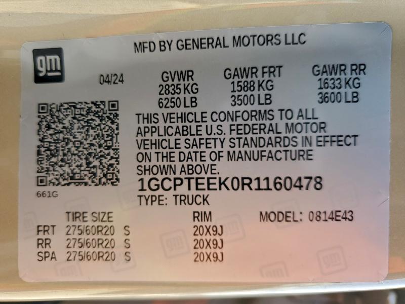 2024 CHEVROLET COLORADO T #3296214433