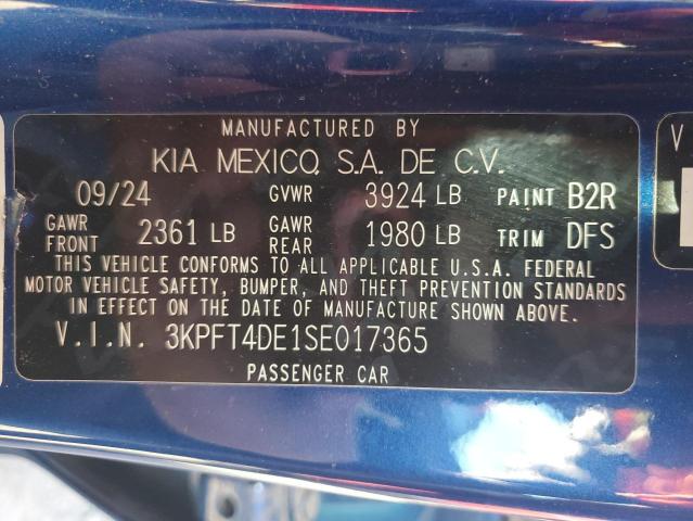 2025 KIA K4 LX #3304634942