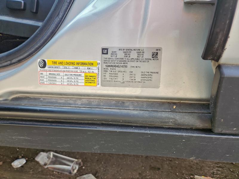 2016 CHEVROLET TRAVERSE L #3294548624