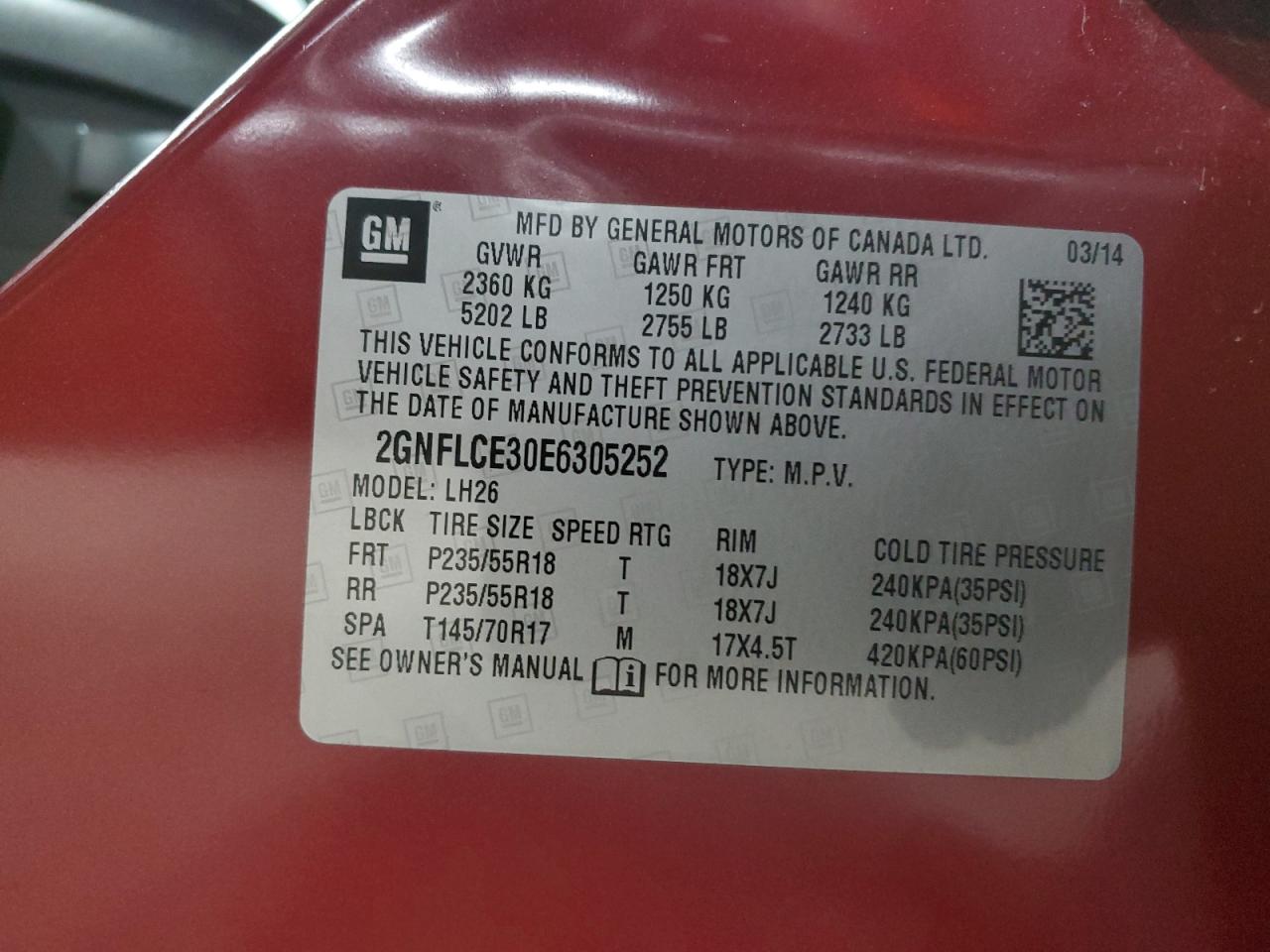 CHEVROLET EQUINOX LT