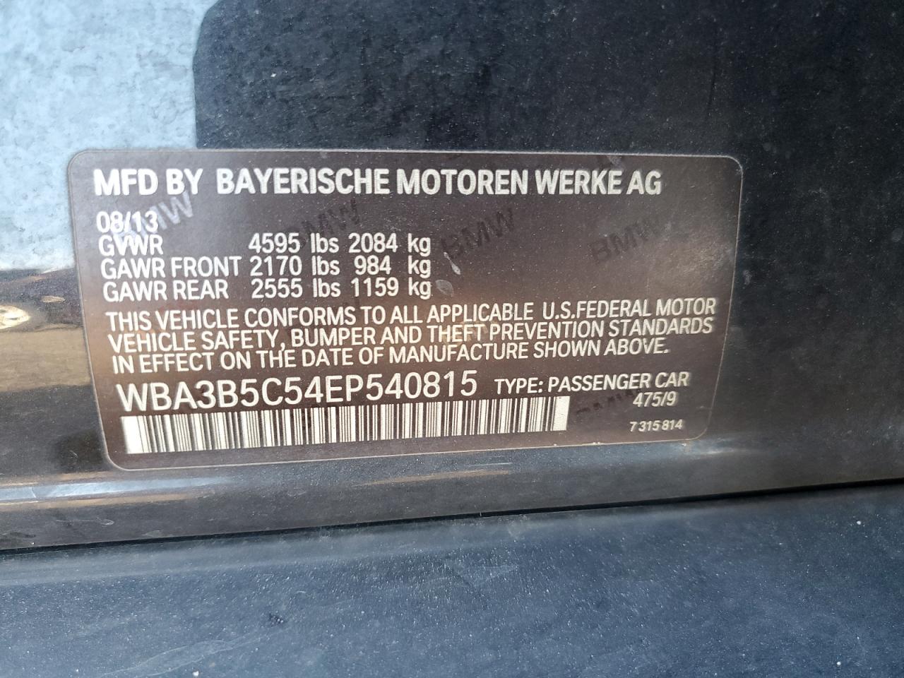 BMW 3 SERIES XI SULEV