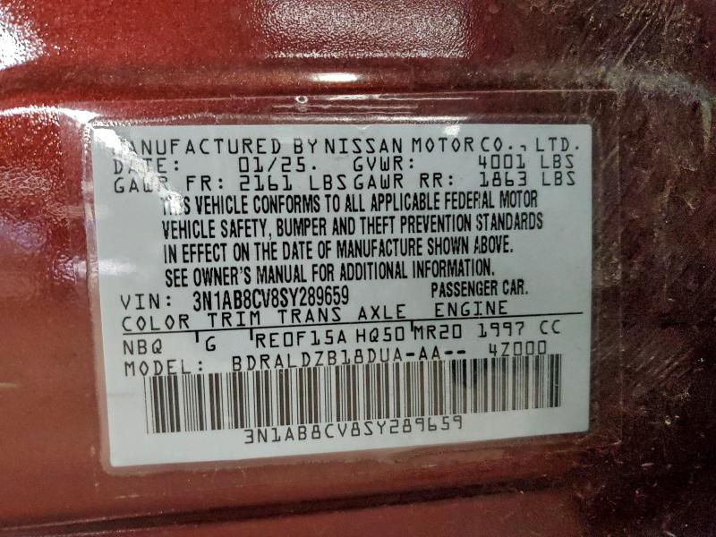 2025 NISSAN SENTRA SV #3304606455