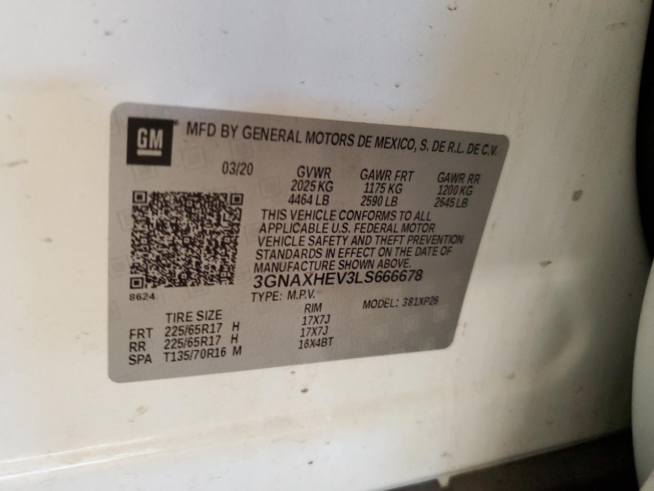 CHEVROLET EQUINOX LS