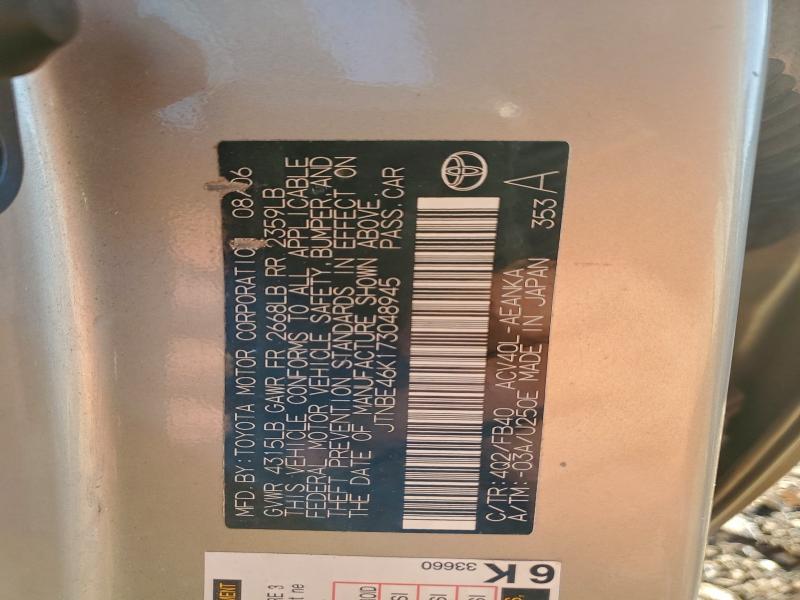 2007 TOYOTA CAMRY CE #3298020140