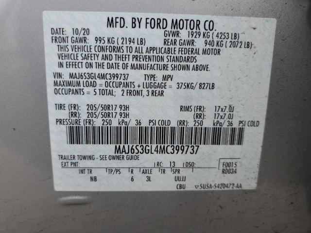 2021 FORD ECOSPORT S #3310484049