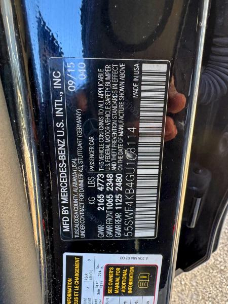 2016 MERCEDES-BENZ C 300 4MAT #3299886843