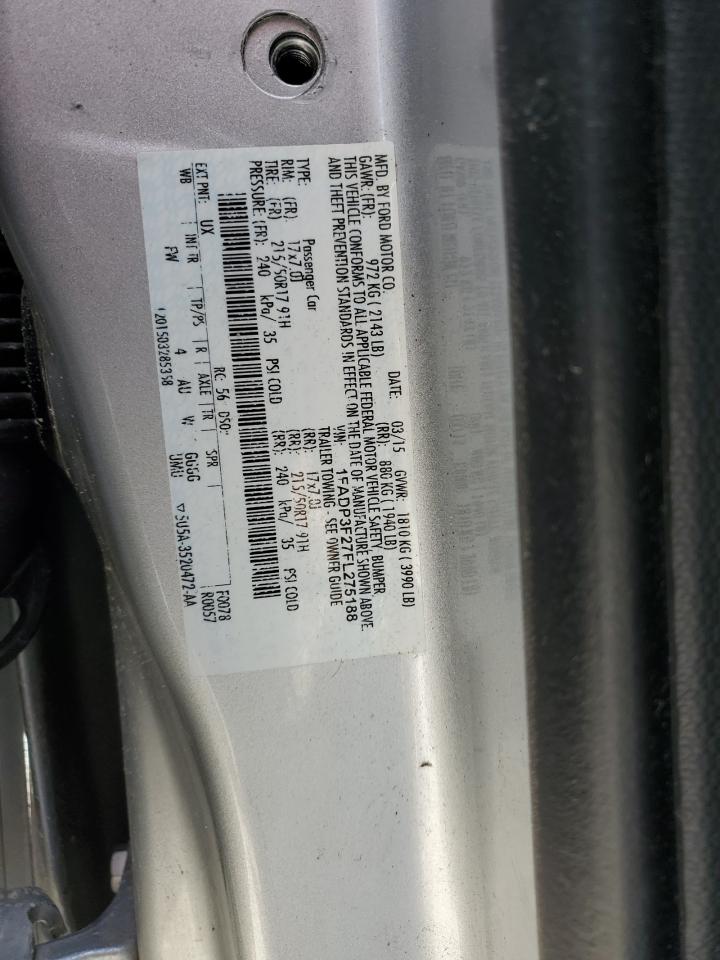 Lot #3316712401 2015 FORD FOCUS SE