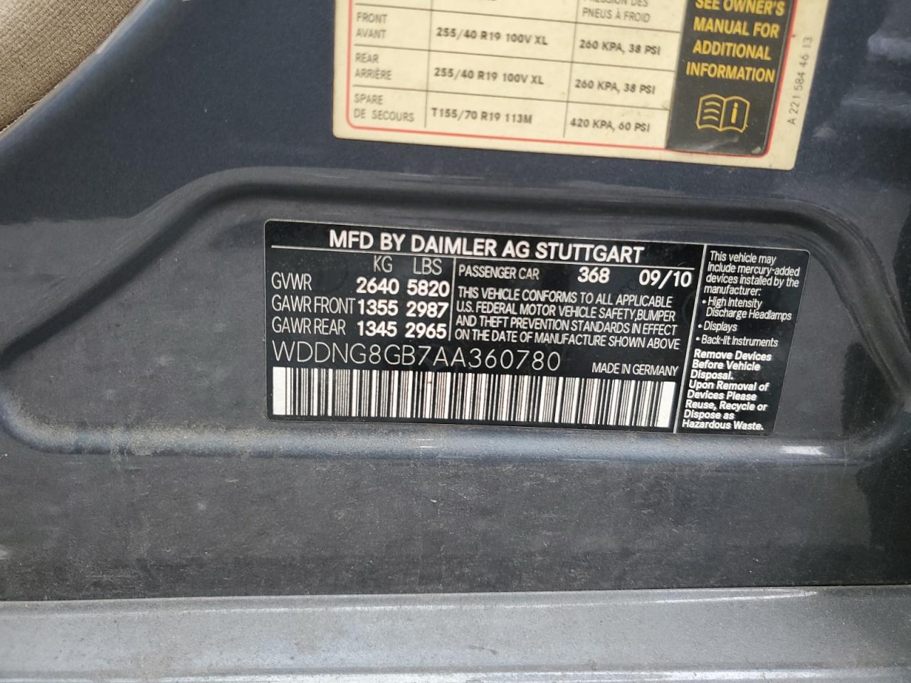 MERCEDES-BENZ S-CLASS 550 4MATIC