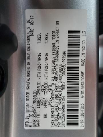 2017 TOYOTA TACOMA DOU #3304796328