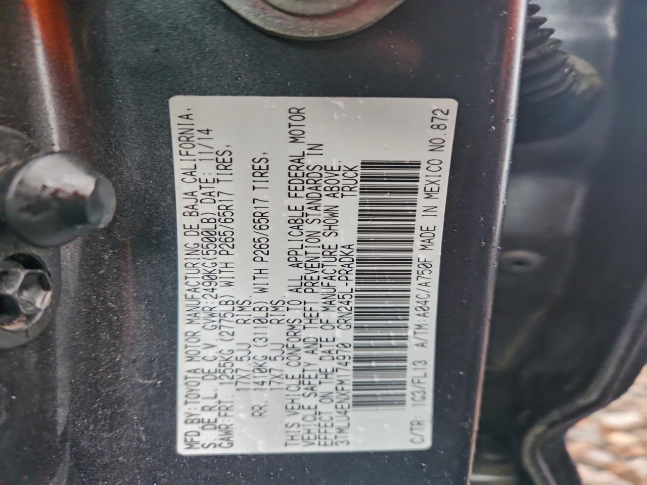 TOYOTA TACOMA DOUBLE CAB