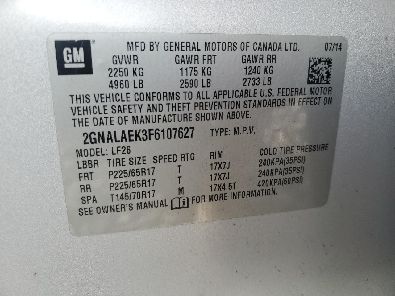 CHEVROLET EQUINOX LS