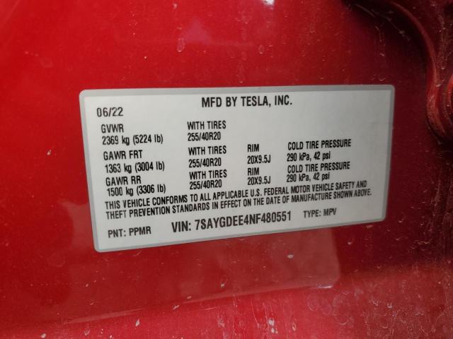 2022 TESLA MODEL Y #3309461562