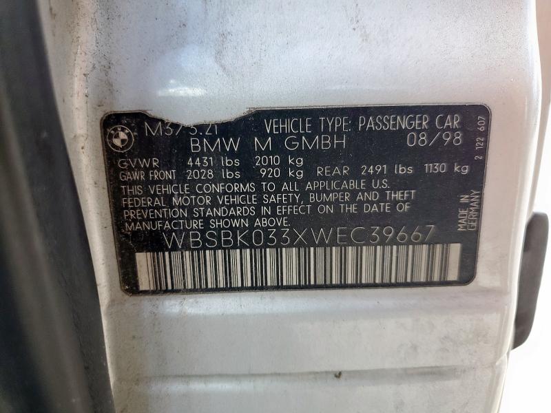 1998 BMW M3 AUTOMAT #3291159971