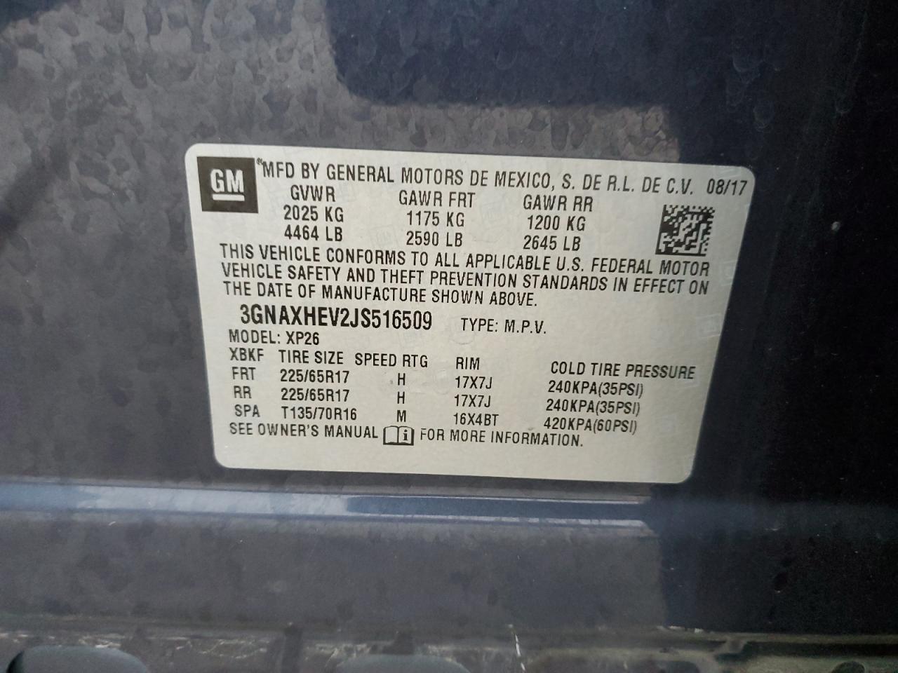 CHEVROLET EQUINOX LS