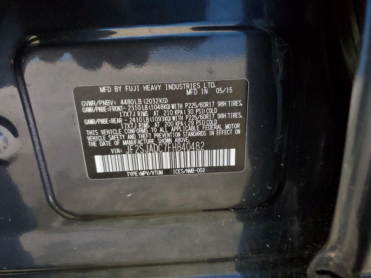 SUBARU FORESTER 2.5I PREMIUM