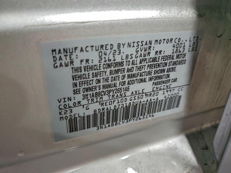 2023 NISSAN SENTRA SV #3303780416