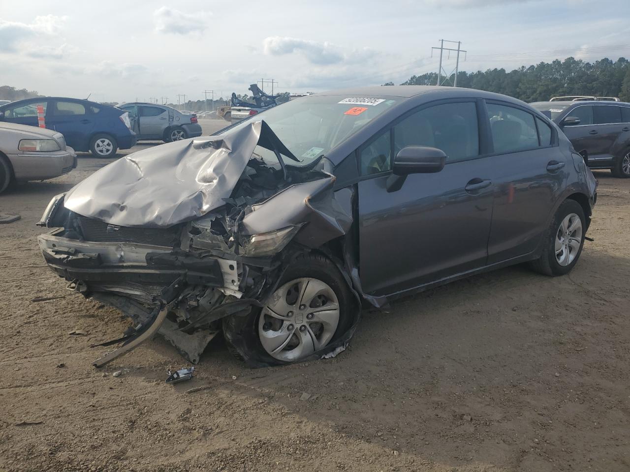 Lot #3302811913 2015 HONDA CIVIC LX