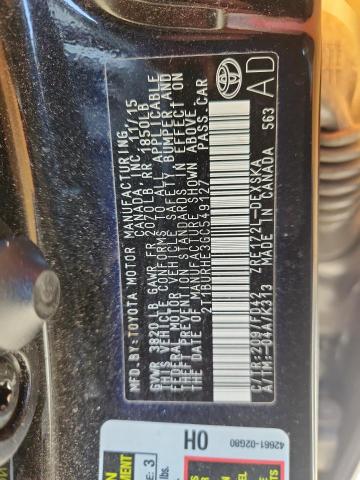 2016 TOYOTA COROLLA L #3296312439