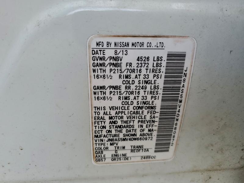 2013 NISSAN ROGUE S #3309573559