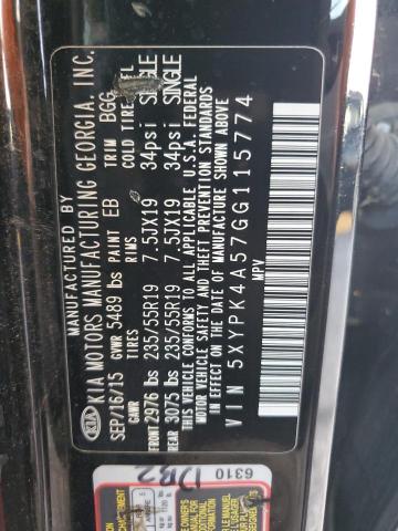 2016 KIA SORENTO SX #3287545003