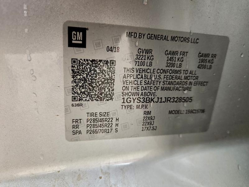 2018 CADILLAC ESCALADE L #3296940813