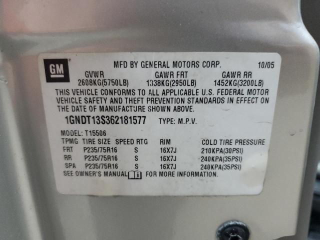 2006 CHEVROLET TRAILBLAZE #3310412996