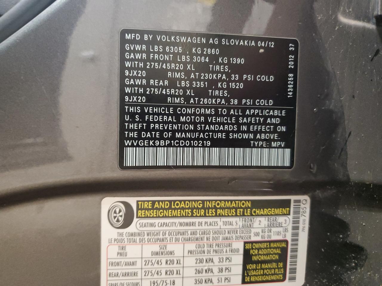 VOLKSWAGEN TOUAREG V6 TDI