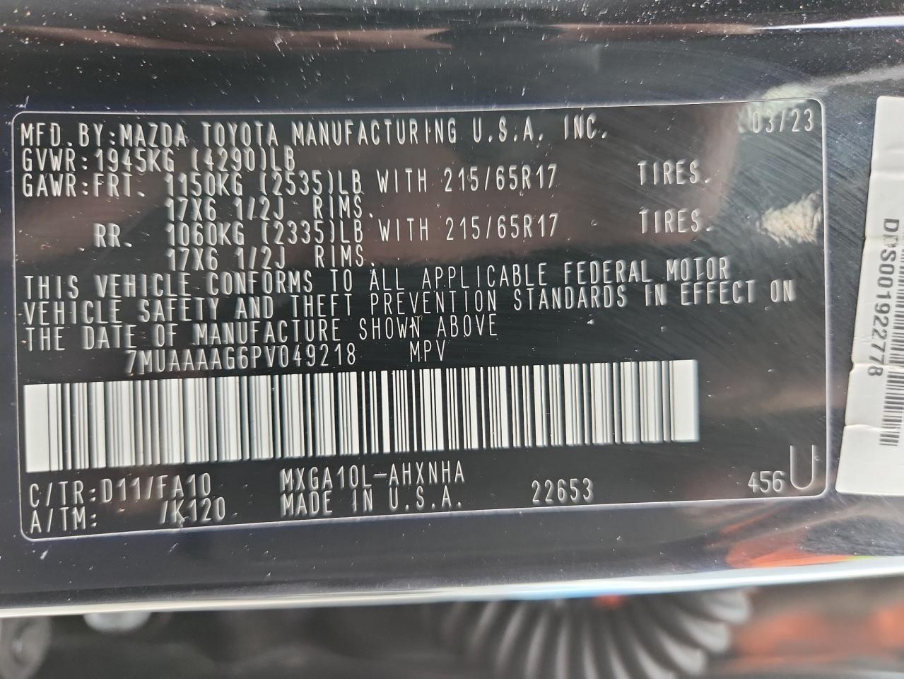 TOYOTA COROLLA CROSS L