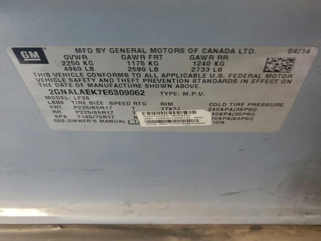 CHEVROLET EQUINOX LS