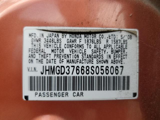 2008 HONDA FIT SPORT #3296946841