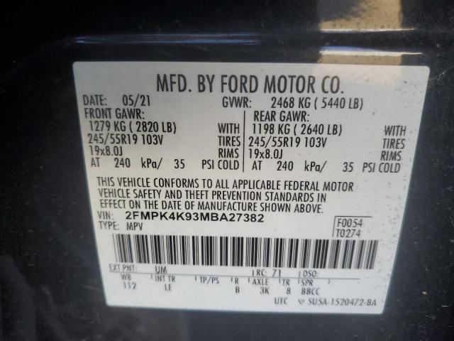 2021 FORD EDGE TITAN #3311539243