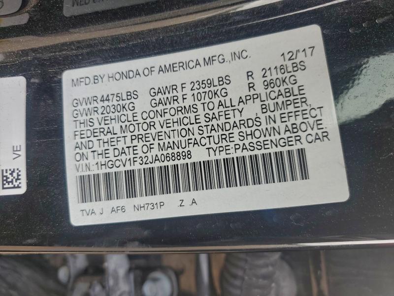 2018 HONDA ACCORD SPO #3296916817
