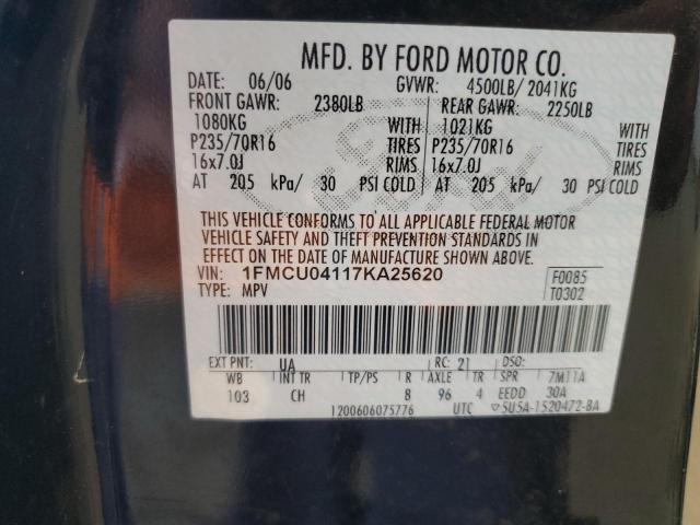 2007 FORD ESCAPE LIM #3305368308