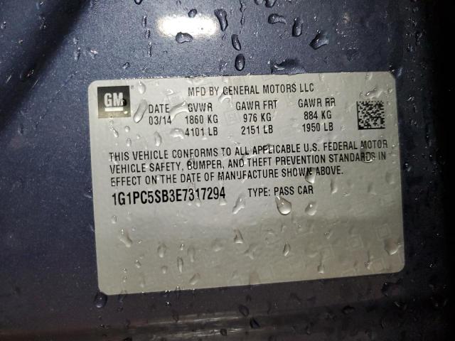 2014 CHEVROLET CRUZE LT #3293453441