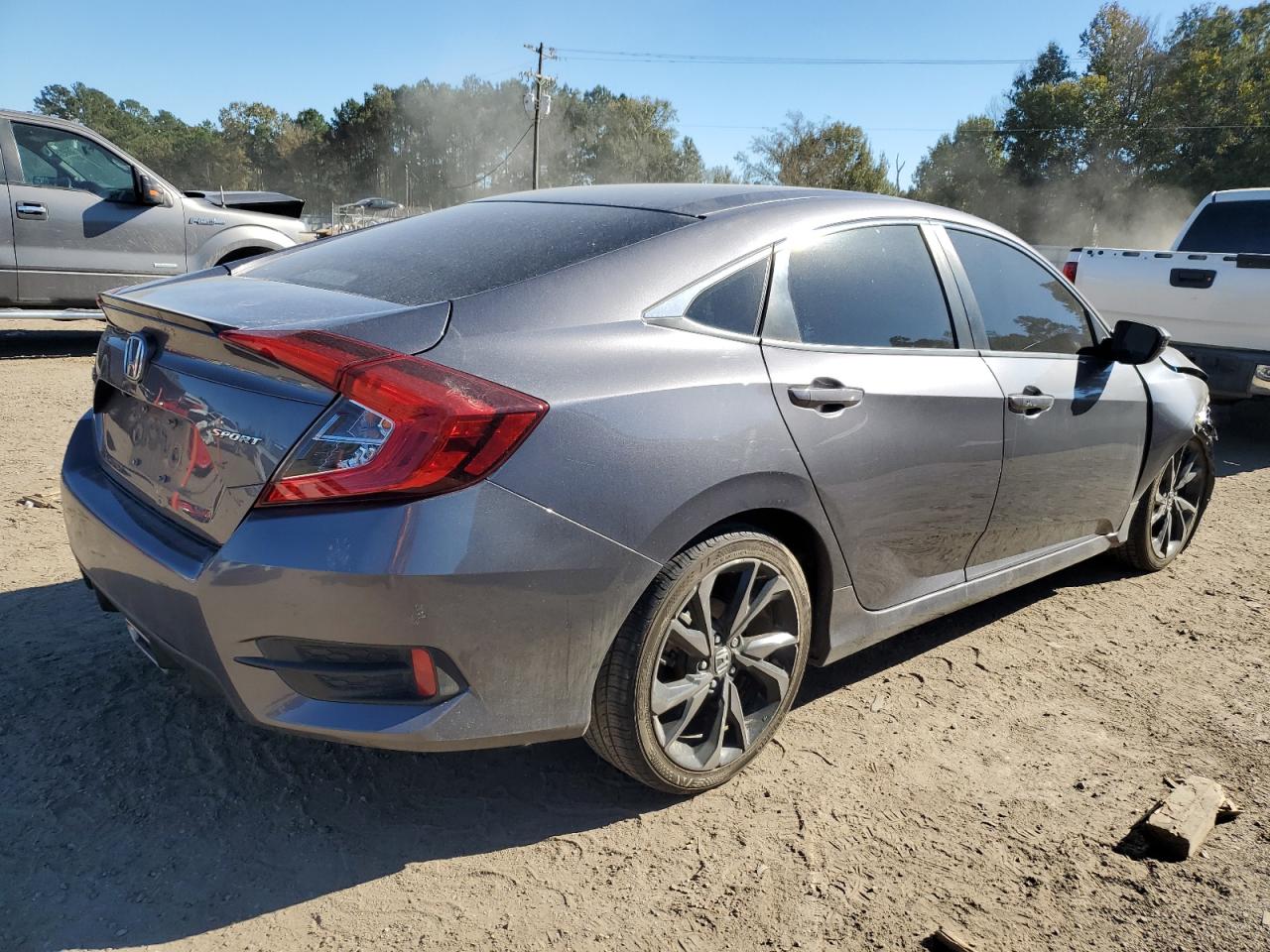 Lot #3316066328 2019 HONDA CIVIC SPOR