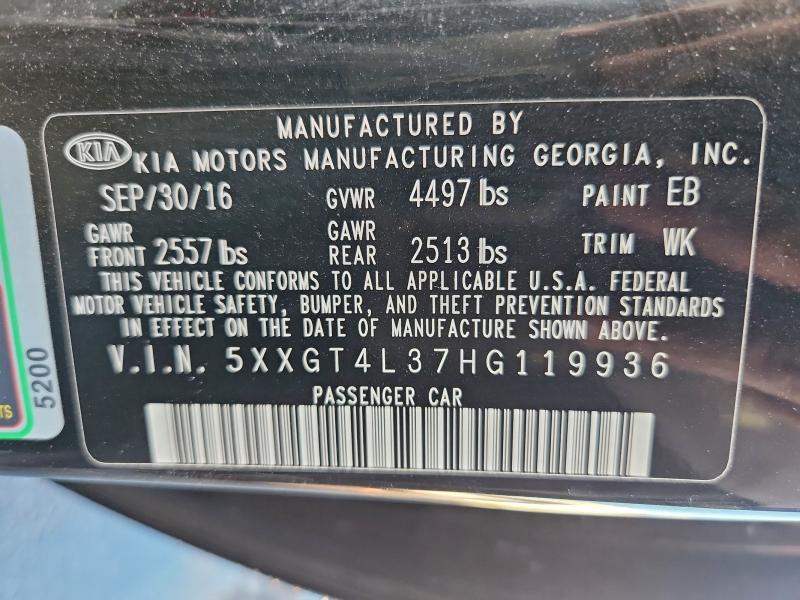 2017 KIA OPTIMA LX #3302121139