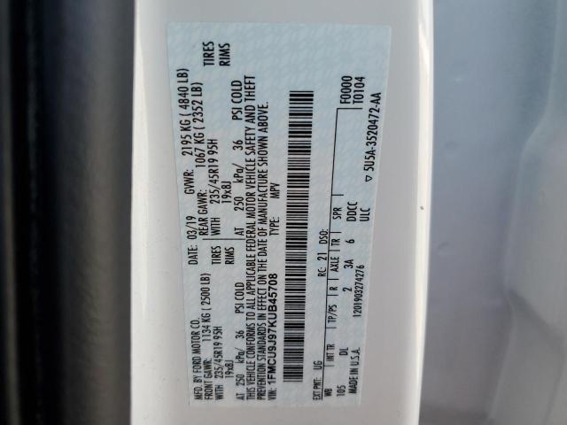 2019 FORD ESCAPE TIT - 1FMCU9J97KUB45708