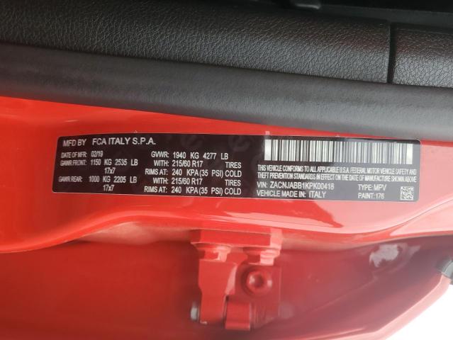 2019 JEEP RENEGADE L - ZACNJABB1KPK00418