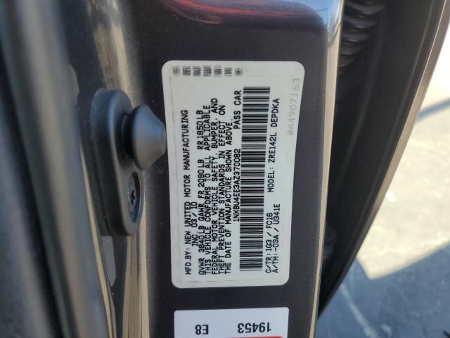 2010 TOYOTA COROLLA BA #3298287027