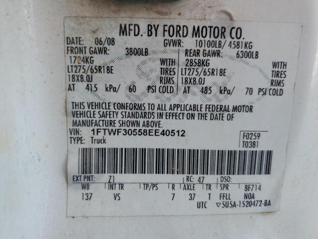 2008 FORD F350 SRW S #3296892853